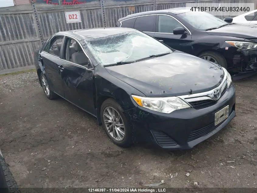 2014 Toyota Camry L/Se/Le/Xle VIN: 4T1BF1FK4EU832460 Lot: 12146397