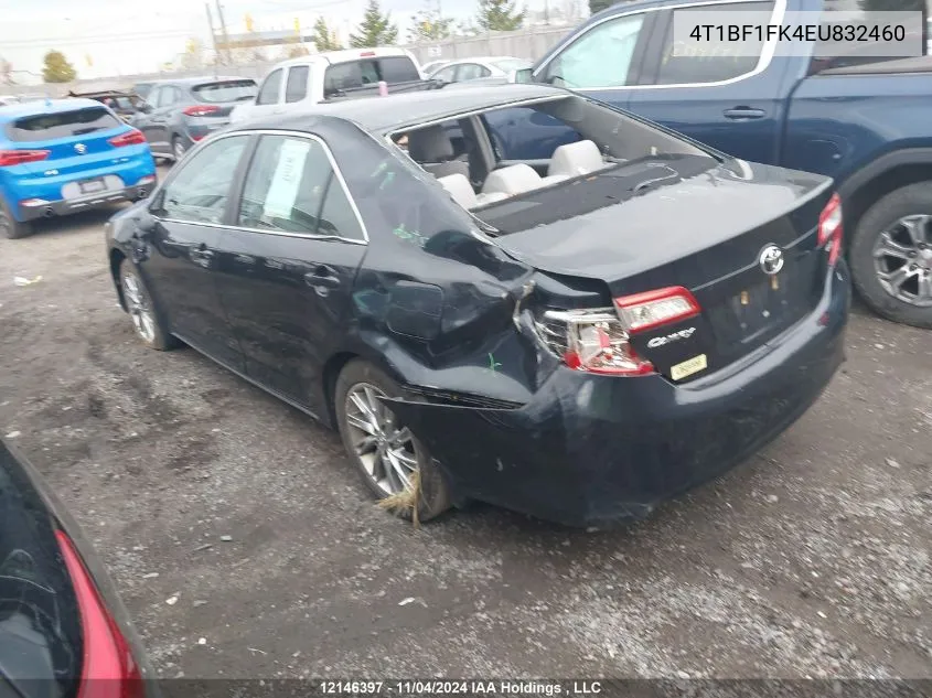 2014 Toyota Camry L/Se/Le/Xle VIN: 4T1BF1FK4EU832460 Lot: 12146397