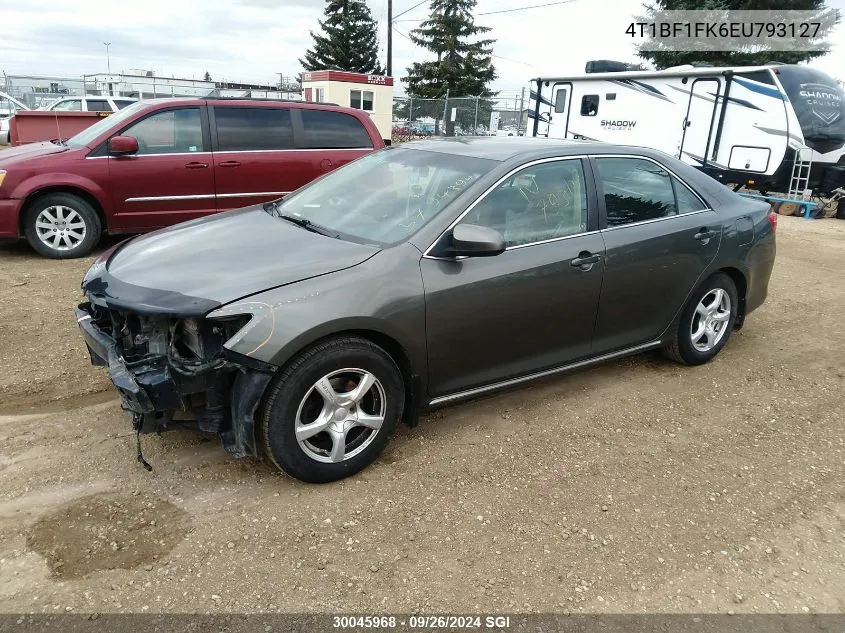 2014 Toyota Camry L/Se/Le/Xle VIN: 4T1BF1FK6EU793127 Lot: 30045968