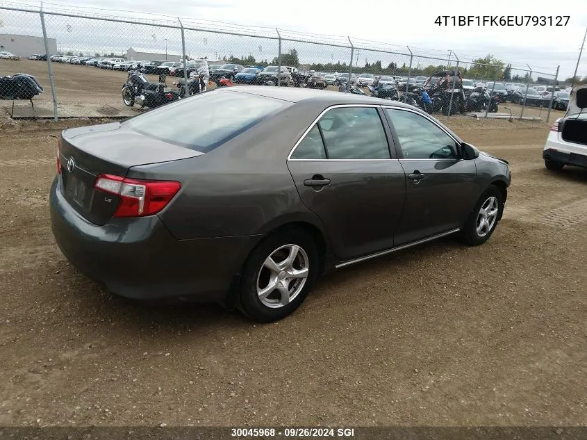 2014 Toyota Camry L/Se/Le/Xle VIN: 4T1BF1FK6EU793127 Lot: 30045968