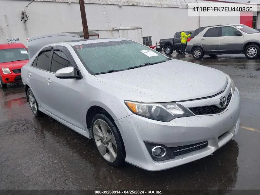 2014 Toyota Camry Se Sport VIN: 4T1BF1FK7EU440850 Lot: 39269914