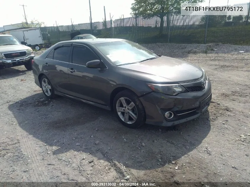 2014 Toyota Camry Se VIN: 4T1BF1FKXEU795172 Lot: 39313032