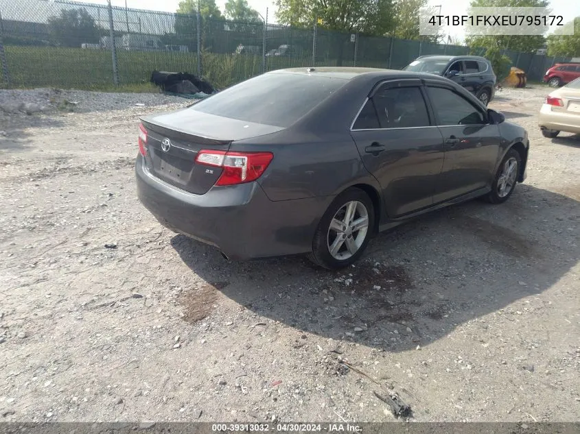 2014 Toyota Camry Se VIN: 4T1BF1FKXEU795172 Lot: 39313032