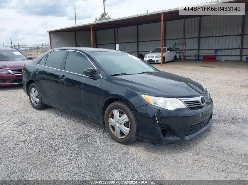 2014 Toyota Camry L VIN: 4T4BF1FK6ER433149 Lot: 39329895