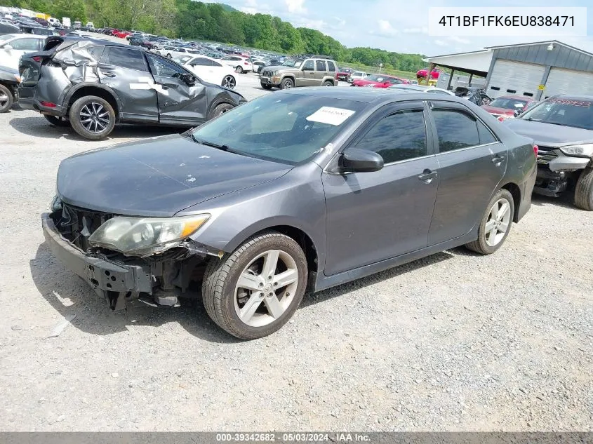 2014 Toyota Camry Se VIN: 4T1BF1FK6EU838471 Lot: 39342682