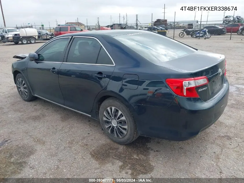 4T4BF1FKXER338674 2014 Toyota Camry Le