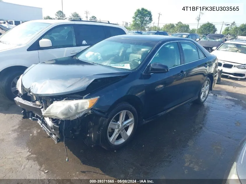 2014 Toyota Camry Se VIN: 4T1BF1FK3EU303565 Lot: 39371565