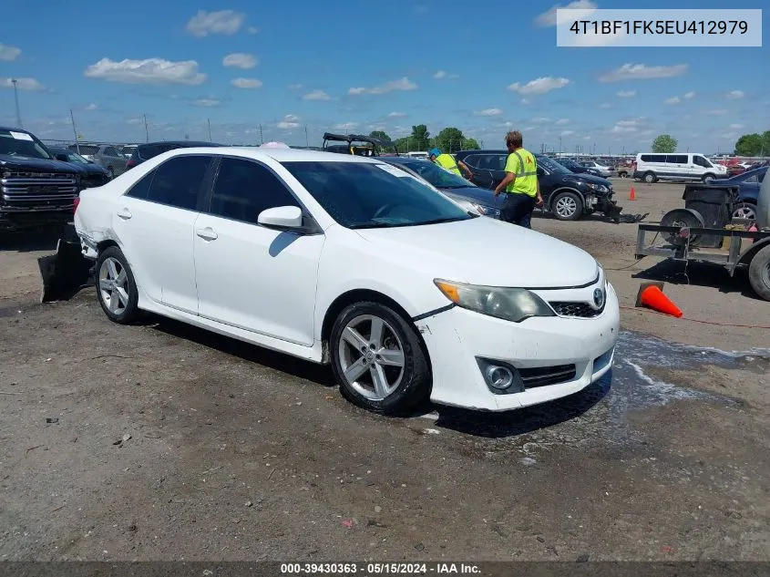 2014 Toyota Camry L/Le/Se/Se Sport/Xle VIN: 4T1BF1FK5EU412979 Lot: 39430363