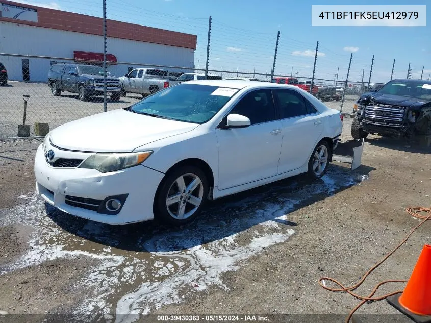 2014 Toyota Camry L/Le/Se/Se Sport/Xle VIN: 4T1BF1FK5EU412979 Lot: 39430363