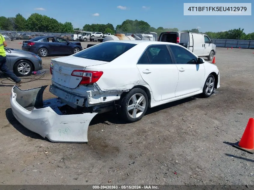 2014 Toyota Camry L/Le/Se/Se Sport/Xle VIN: 4T1BF1FK5EU412979 Lot: 39430363