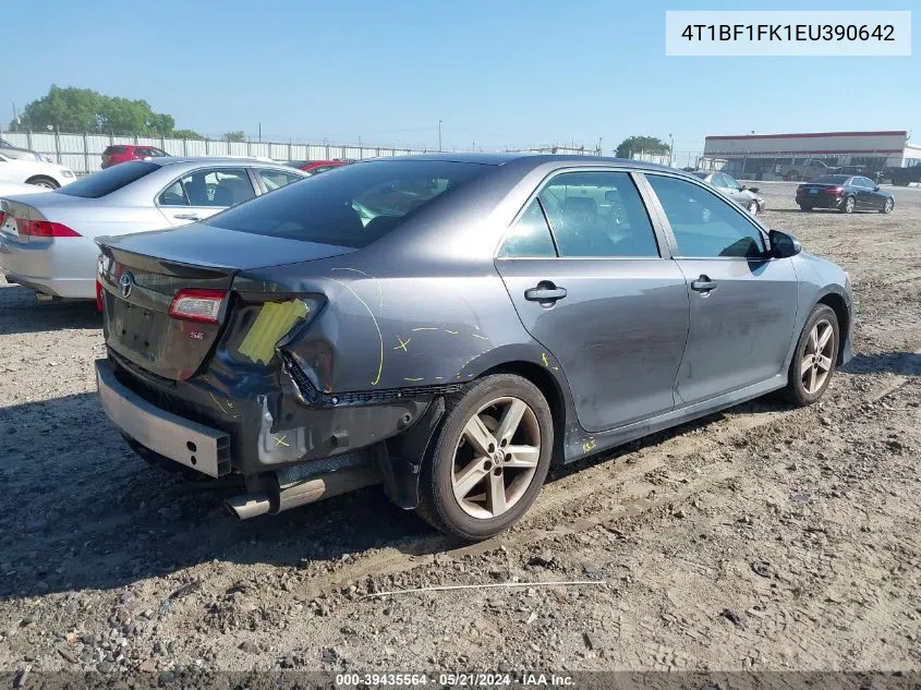 2014 Toyota Camry Se VIN: 4T1BF1FK1EU390642 Lot: 39435564