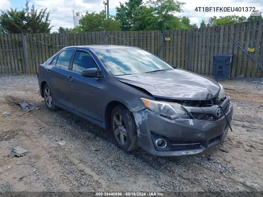 2014 Toyota Camry Se VIN: 4T1BF1FK0EU401372 Lot: 39440896