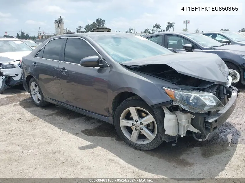 2014 Toyota Camry Se VIN: 4T1BF1FK1EU850365 Lot: 40358657