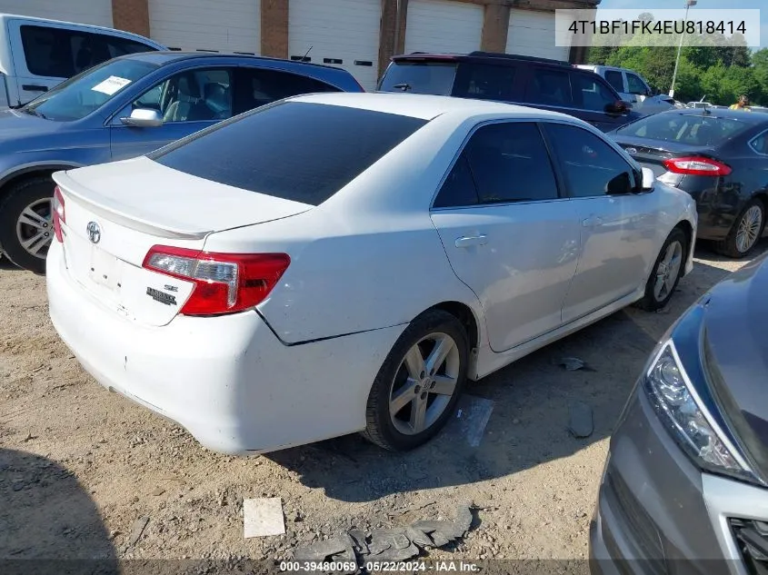 4T1BF1FK4EU818414 2014 Toyota Camry Se