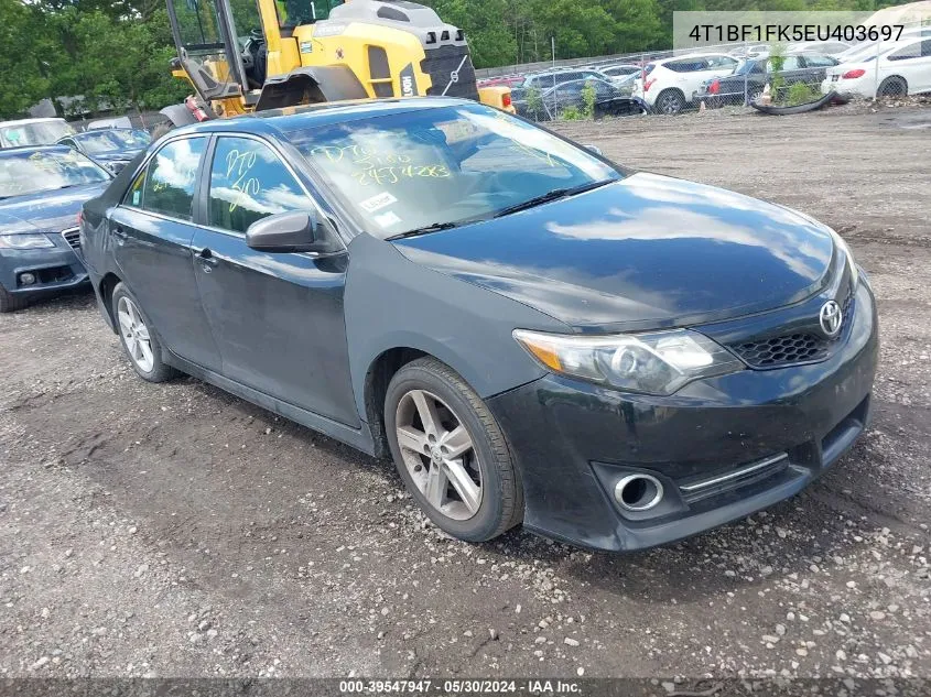 4T1BF1FK5EU403697 2014 Toyota Camry Se