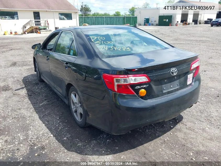 2014 Toyota Camry Se VIN: 4T1BF1FK5EU403697 Lot: 39547947