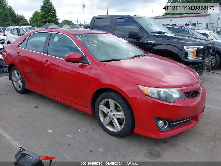 2014 Toyota Camry Se VIN: 4T1BF1FKXEU858173 Lot: 39556760