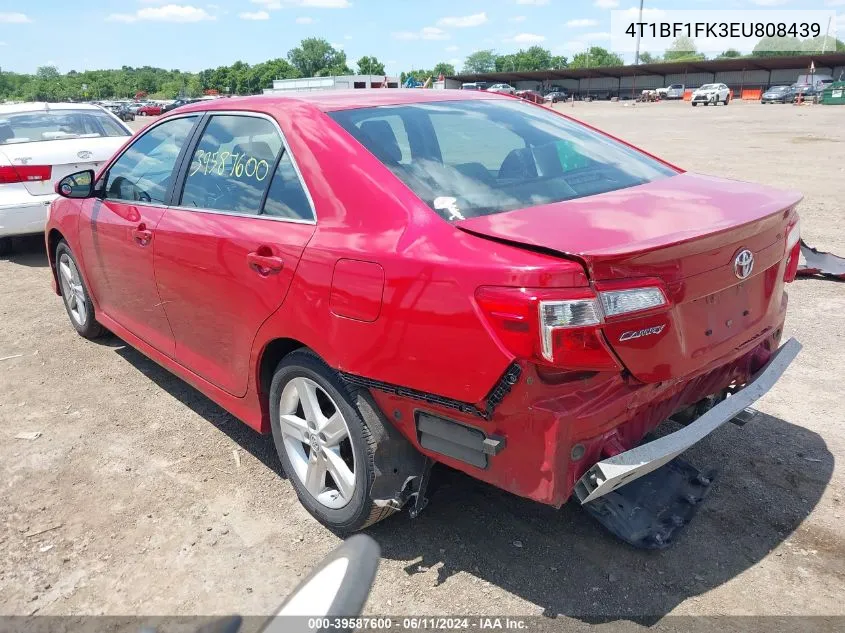 2014 Toyota Camry Se VIN: 4T1BF1FK3EU808439 Lot: 39587600