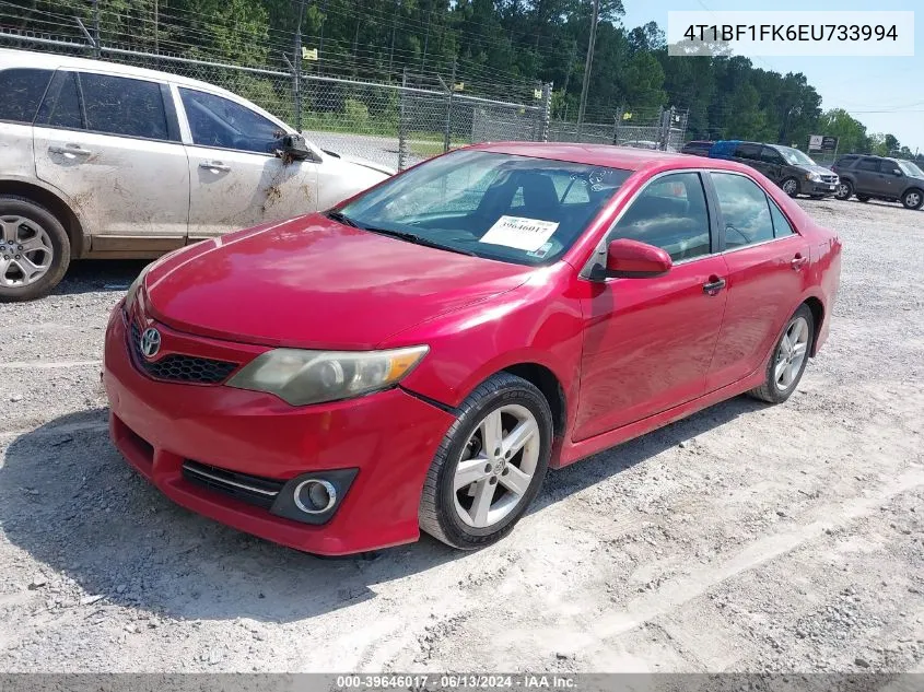 2014 Toyota Camry Se VIN: 4T1BF1FK6EU733994 Lot: 39646017