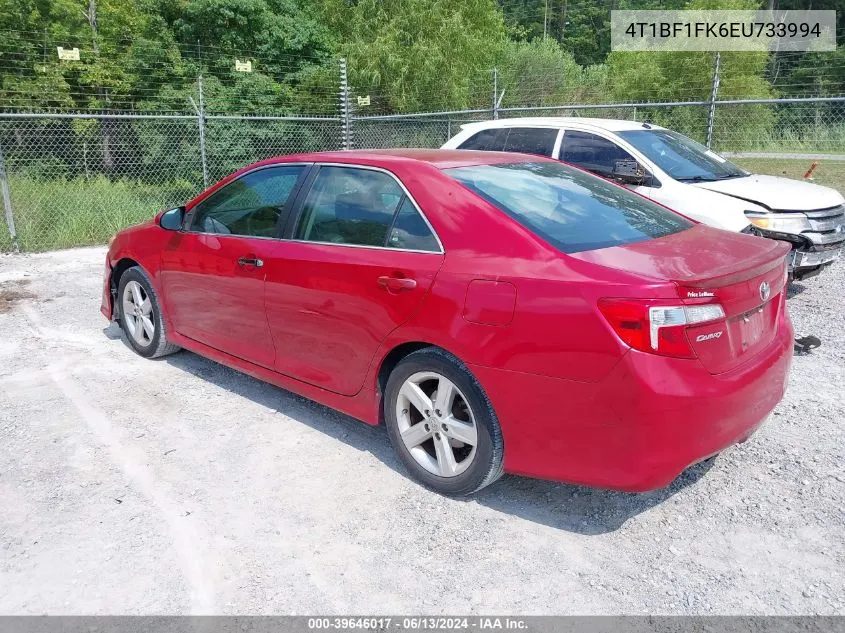 2014 Toyota Camry Se VIN: 4T1BF1FK6EU733994 Lot: 39646017