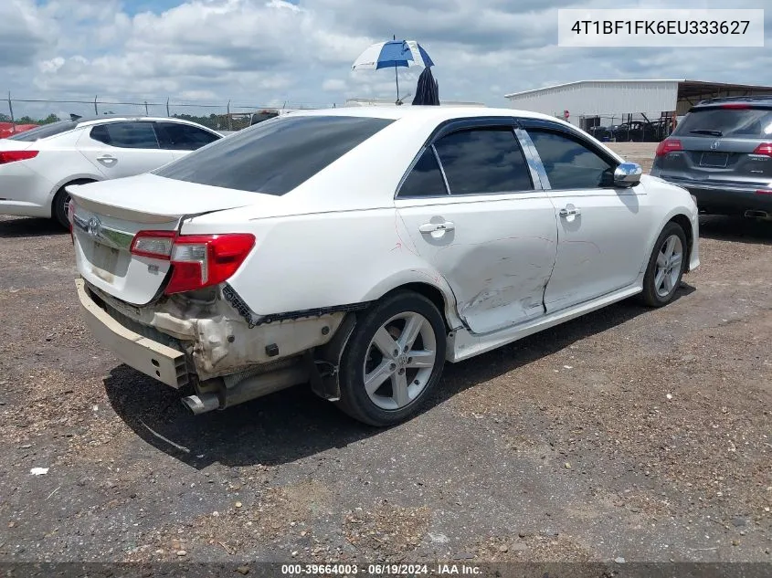 2014 Toyota Camry Se VIN: 4T1BF1FK6EU333627 Lot: 39664003