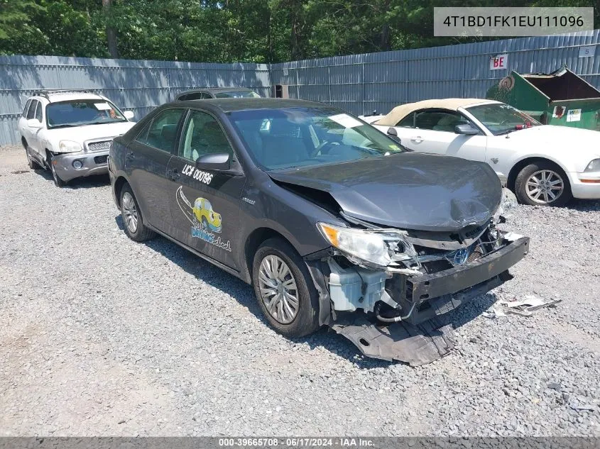 4T1BD1FK1EU111096 2014 Toyota Camry Hybrid Le