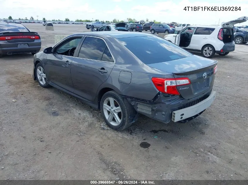 2014 Toyota Camry Se VIN: 4T1BF1FK6EU369284 Lot: 39668547