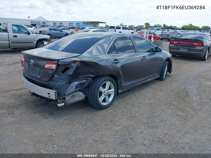 4T1BF1FK6EU369284 2014 Toyota Camry Se