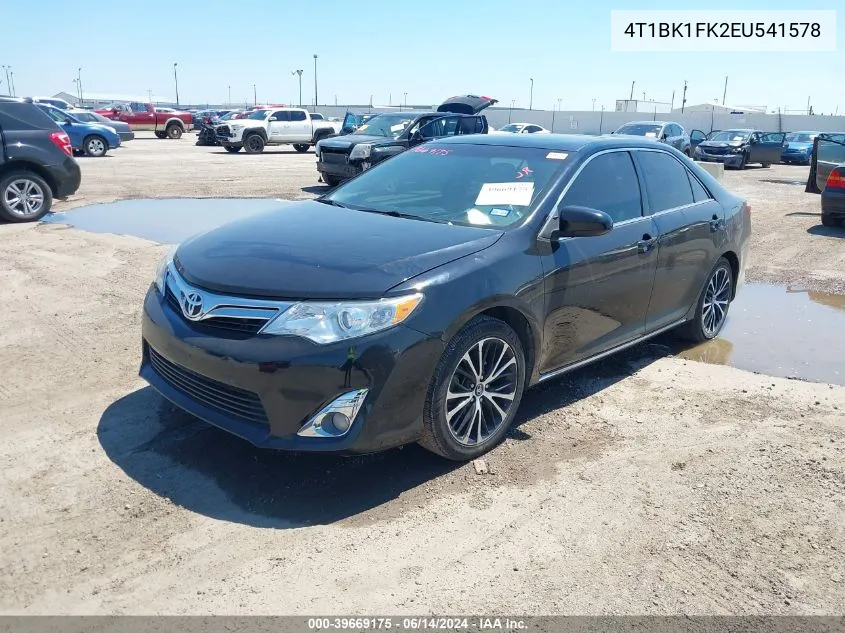 2014 Toyota Camry Xle V6 VIN: 4T1BK1FK2EU541578 Lot: 39669175