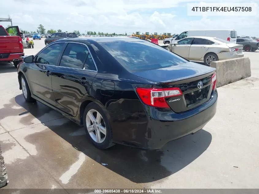 2014 Toyota Camry Se VIN: 4T1BF1FK4EU457508 Lot: 39685438