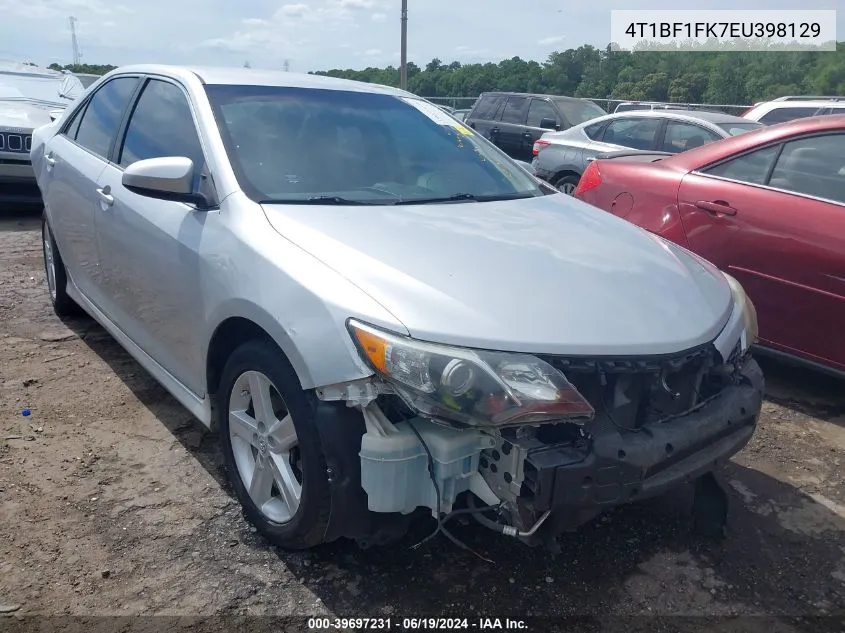 2014 Toyota Camry Se VIN: 4T1BF1FK7EU398129 Lot: 39697231