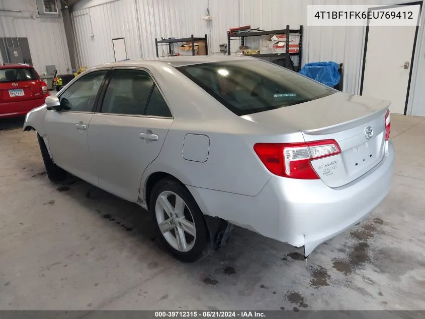 2014 Toyota Camry Se VIN: 4T1BF1FK6EU769412 Lot: 39712315