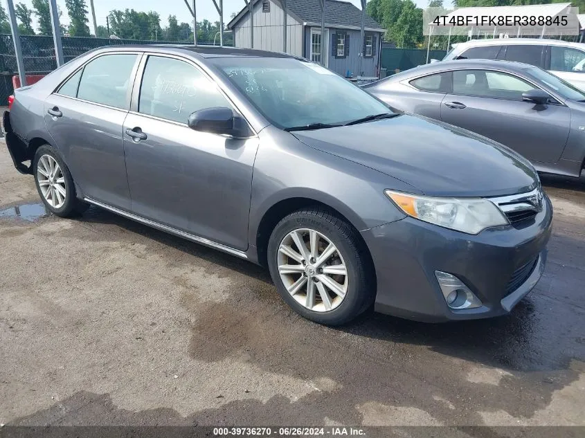 2014 Toyota Camry Xle VIN: 4T4BF1FK8ER388845 Lot: 39736270