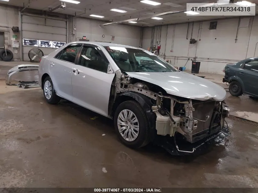 4T4BF1FK7ER344318 2014 Toyota Camry Le