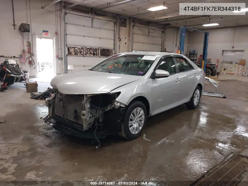 4T4BF1FK7ER344318 2014 Toyota Camry Le