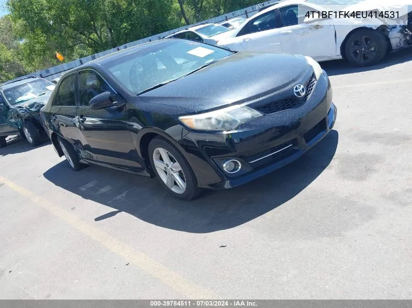 2014 Toyota Camry Se VIN: 4T1BF1FK4EU414531 Lot: 39784511