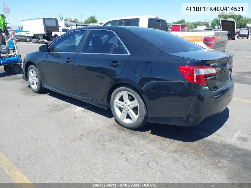 2014 Toyota Camry Se VIN: 4T1BF1FK4EU414531 Lot: 39784511