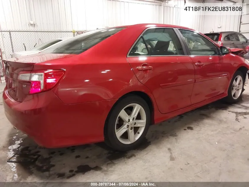 4T1BF1FK2EU831808 2014 Toyota Camry Se