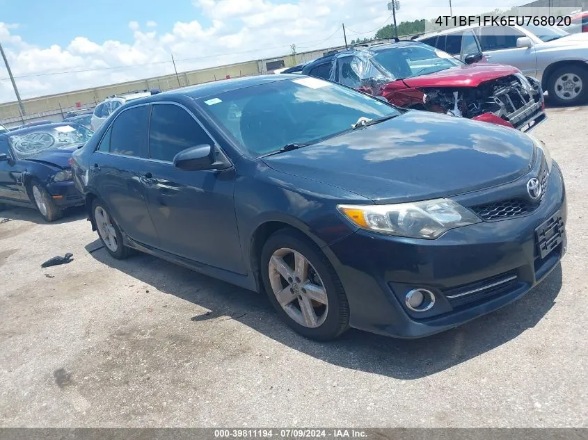 2014 Toyota Camry Se VIN: 4T1BF1FK6EU768020 Lot: 39811194