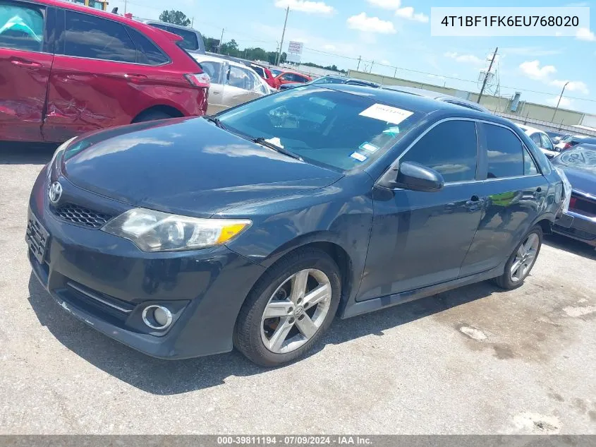 2014 Toyota Camry Se VIN: 4T1BF1FK6EU768020 Lot: 39811194