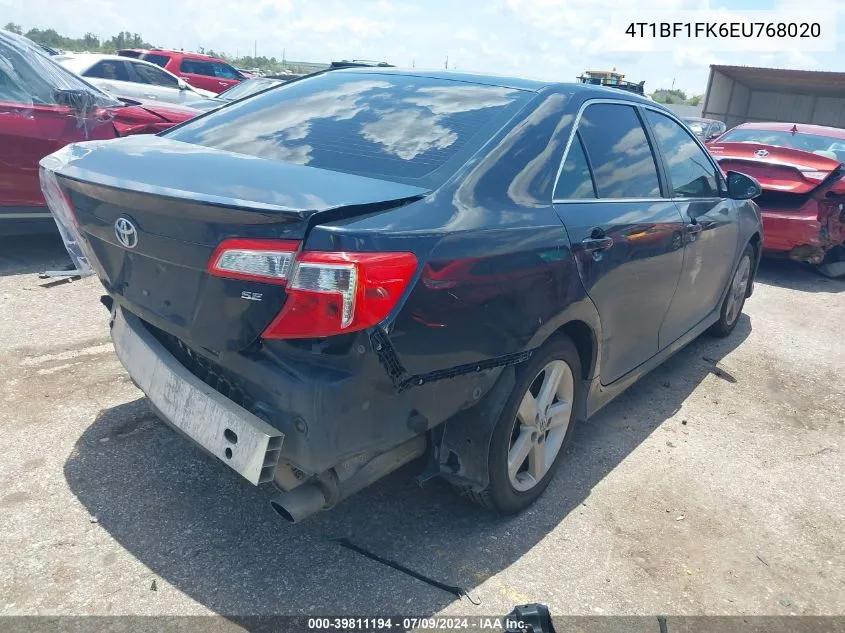 4T1BF1FK6EU768020 2014 Toyota Camry Se