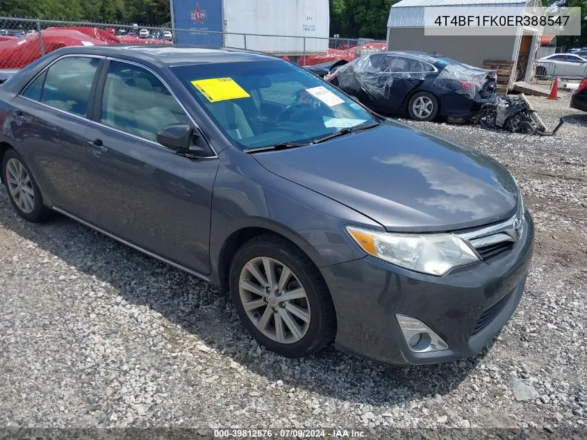 4T4BF1FK0ER388547 2014 Toyota Camry Xle