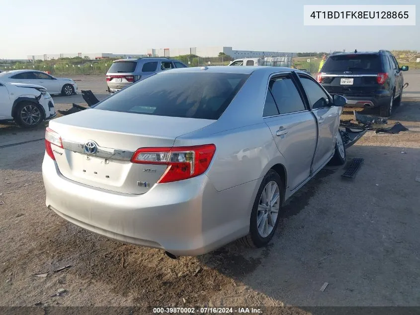 2014 Toyota Camry Hybrid Xle VIN: 4T1BD1FK8EU128865 Lot: 39870002