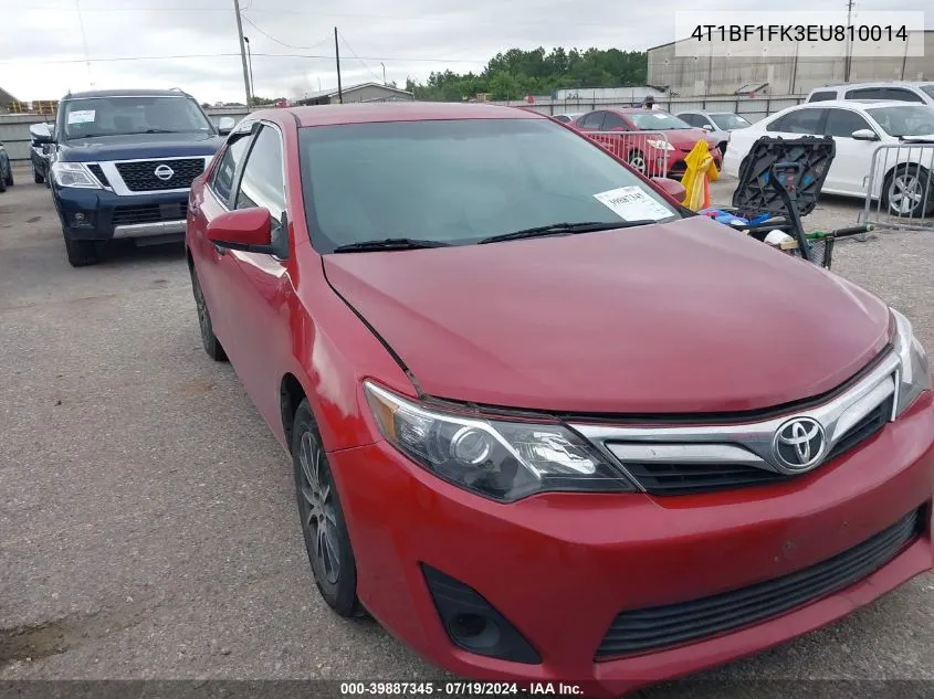 4T1BF1FK3EU810014 2014 Toyota Camry Le