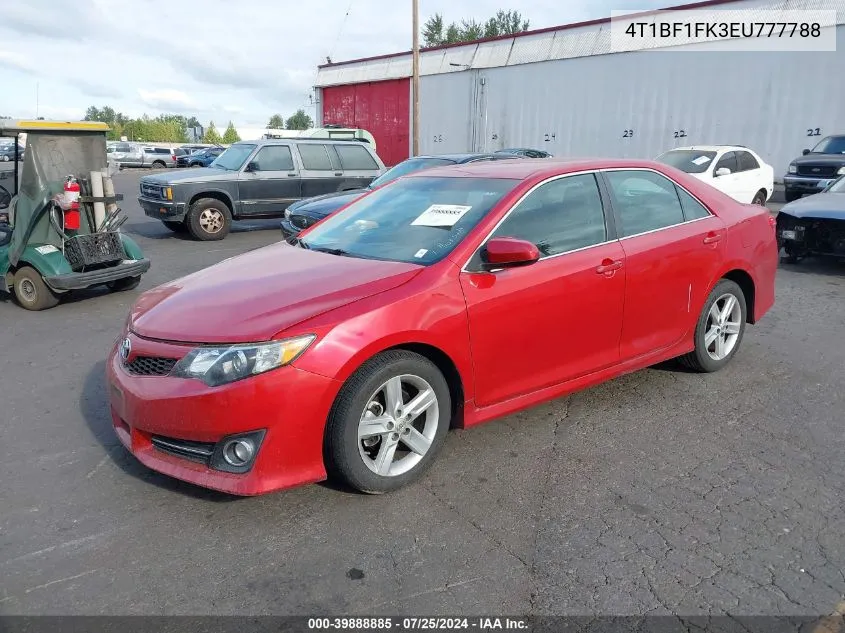 4T1BF1FK3EU777788 2014 Toyota Camry Se