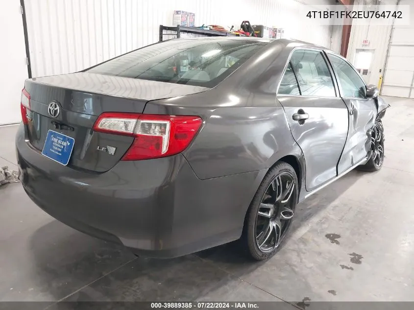 4T1BF1FK2EU764742 2014 Toyota Camry Le