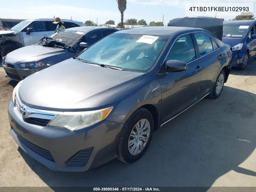 2014 Toyota Camry Hybrid Le VIN: 4T1BD1FK8EU102993 Lot: 39895346