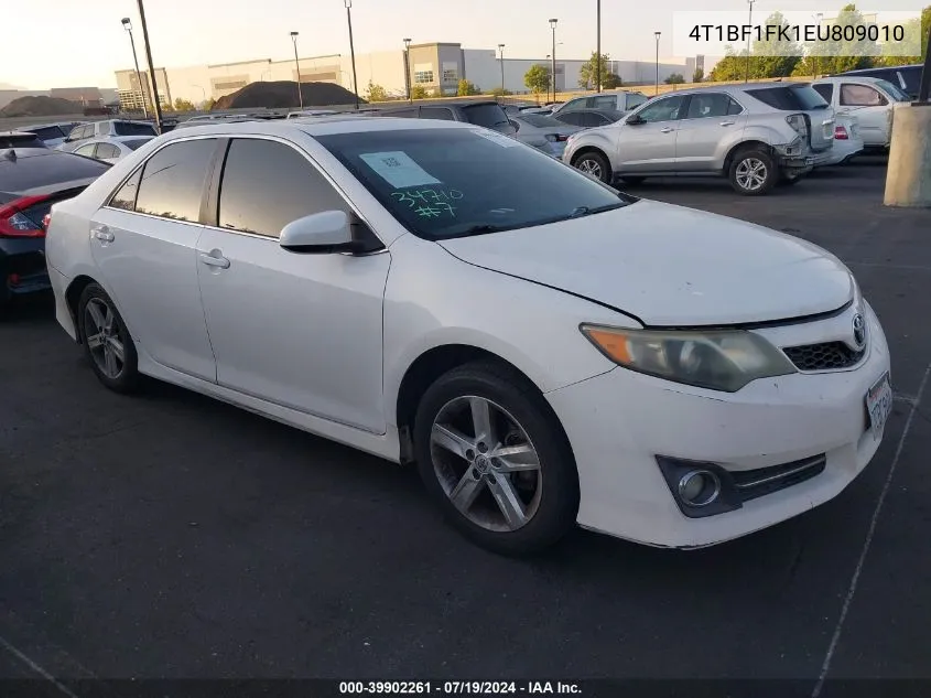 2014 Toyota Camry Se VIN: 4T1BF1FK1EU809010 Lot: 39902261