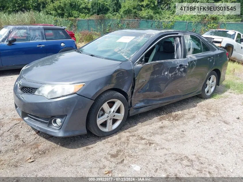 2014 Toyota Camry Se VIN: 4T1BF1FK9EU301545 Lot: 39922077