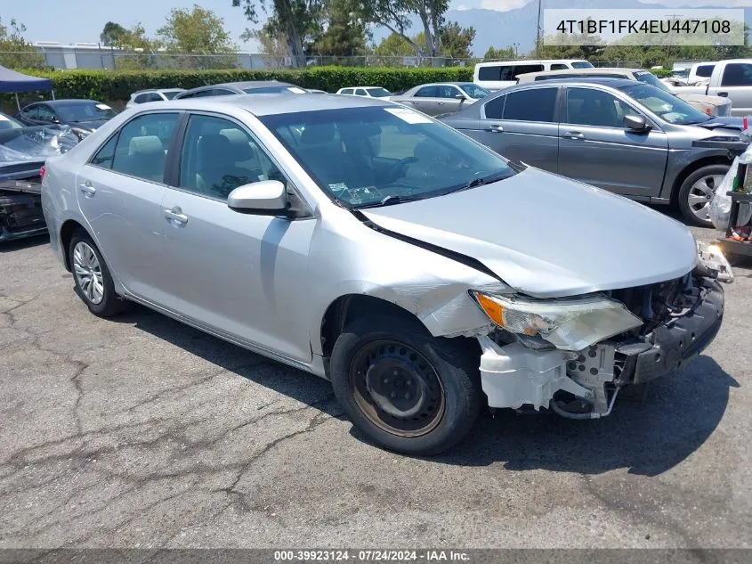 2014 Toyota Camry Le VIN: 4T1BF1FK4EU447108 Lot: 39923124